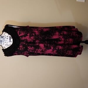 Alfani Sleeveless Stretchy Dress With Pockets & Pleated Neckline Women's Large